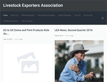 Tablet Screenshot of livestockexportusa.com
